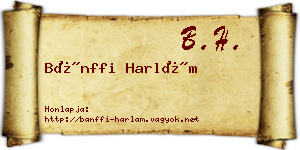 Bánffi Harlám névjegykártya